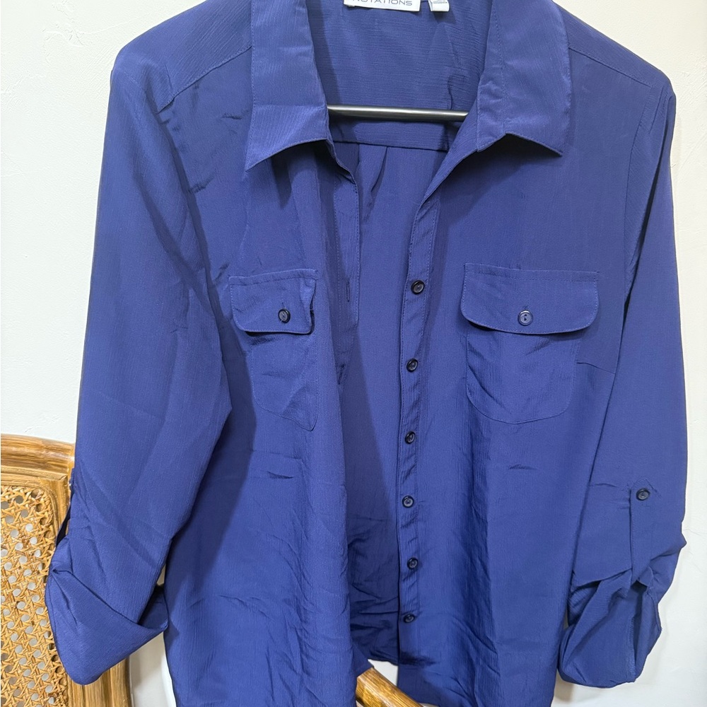 Notations Deep Blue Shirt